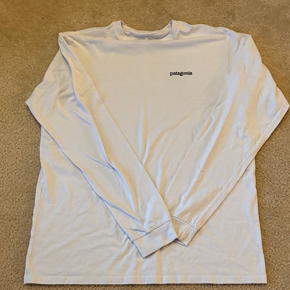 Patagonia Men's Classic White Long Sleeve Tee
